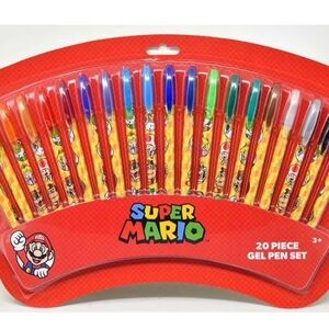 Nintendo Super Mario Gel Pen Set - 20 Piece Multicolor